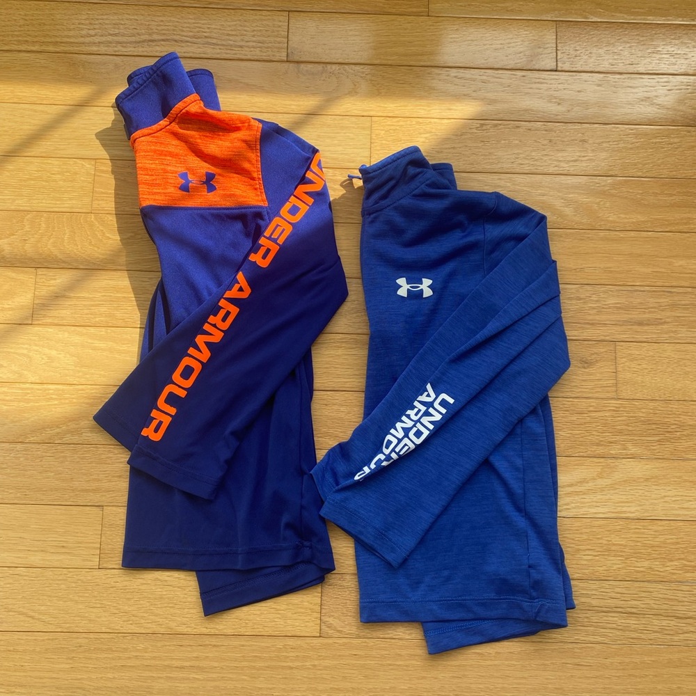 Under Armour Kids' Blue and Orange Tops